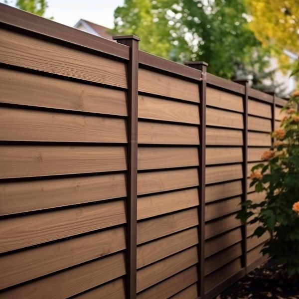 Rome Louver Wood Fence