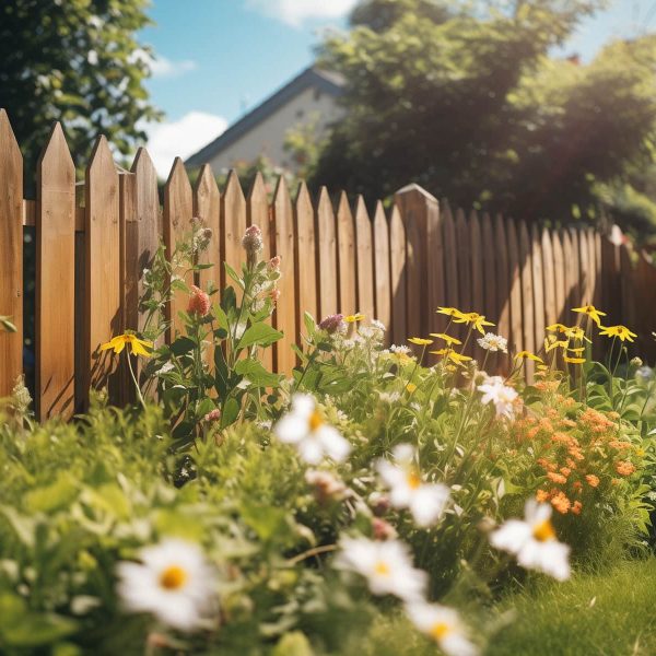 Rome Picket Garden Fence