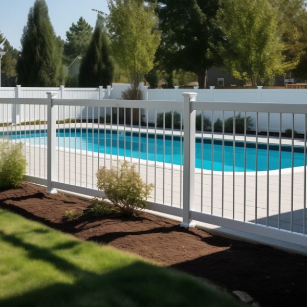 Rome Vinyl Pool Fence