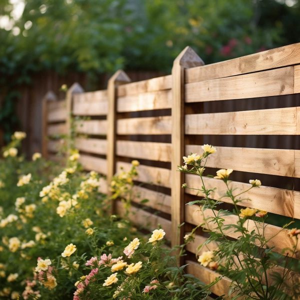 Rome Wooden Garden Fence