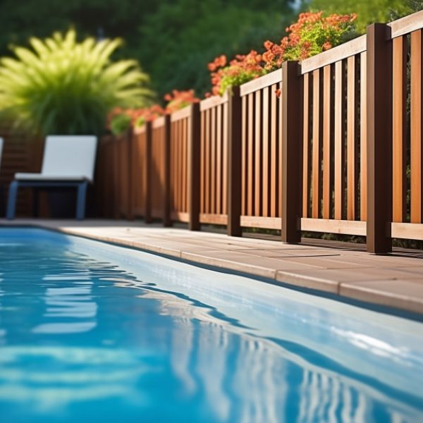 Rome Wooden Pool Fence