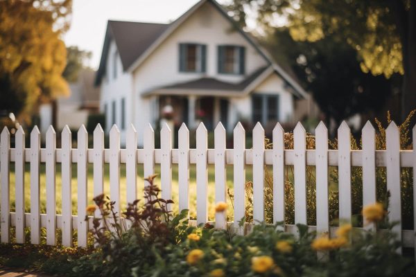 The Rome Fencing Company - Wooden Picket Fence